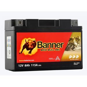 Gelinis akumuliatorius Banner Bike Bull Gel 12V, YT9B-4, 8AH, 115A
