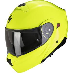 Apverčiamas motociklininko šalmas Scorpion EXO-930 EVO Solid fluo yellow