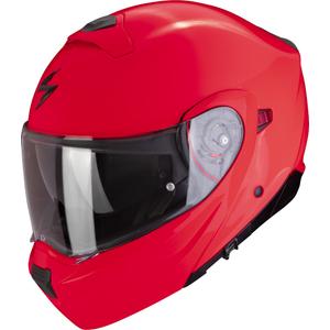 Apverčiamas motociklininko šalmas Scorpion EXO-930 EVO Solid fluo red