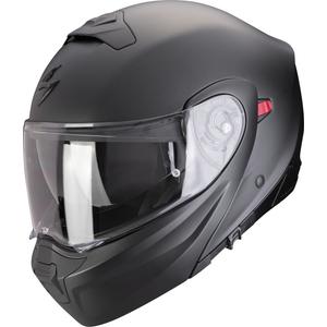 Apverčiamas motociklininko šalmas Scorpion EXO-930 EVO Solid black matt