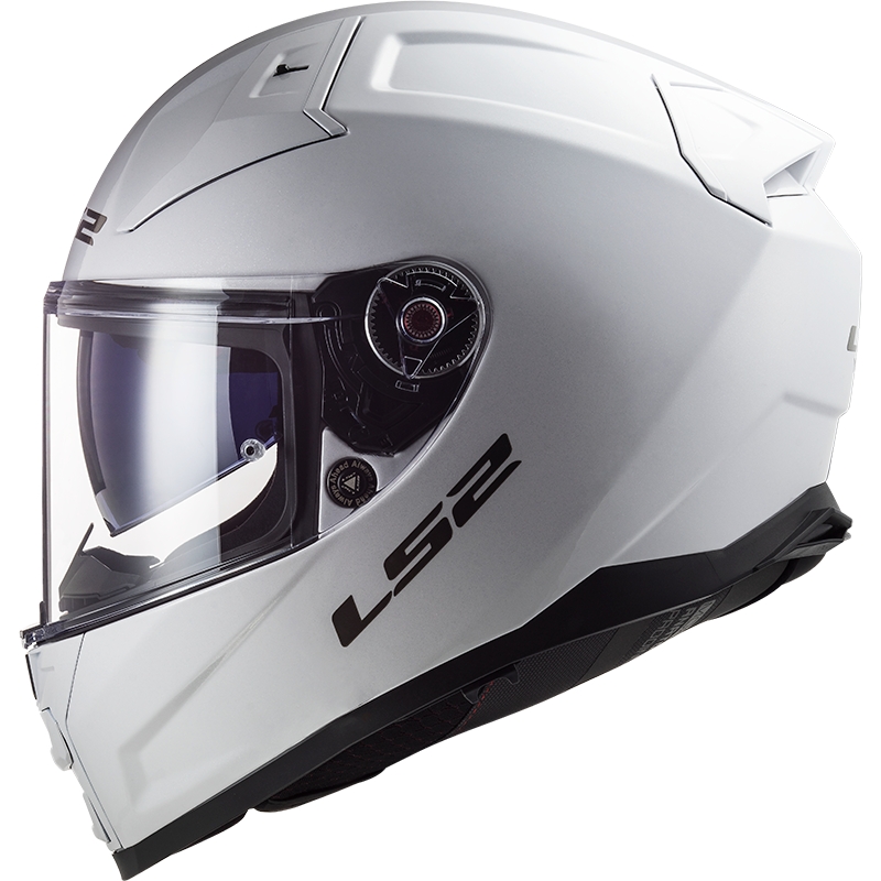 LS2 FF811 Vector II Solid White Integral Motociklininko šalmas