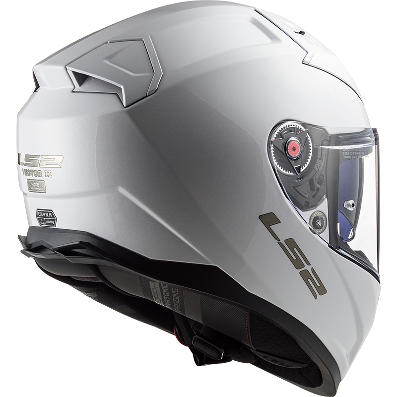 LS2 FF811 Vector II Solid White Integral Motociklininko šalmas