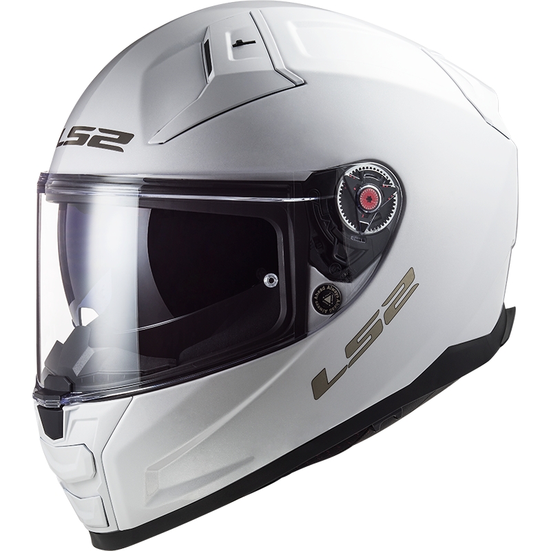 LS2 FF811 Vector II Solid White Integral Motociklininko šalmas