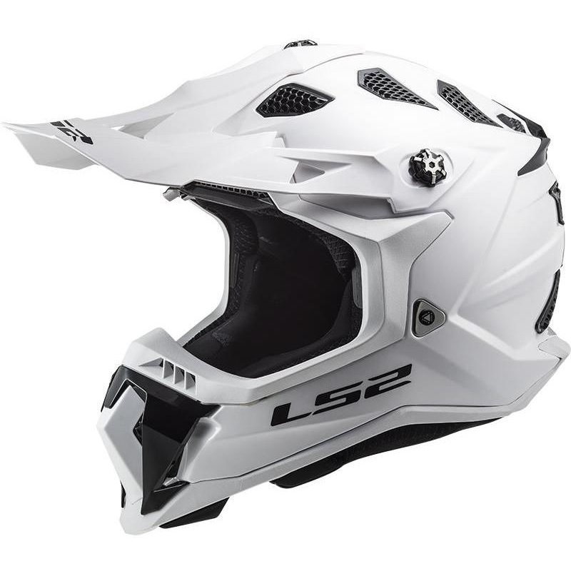 Motokroso šalmas LS2 MX700 Subverter Single Mono 06 baltas blizgus
