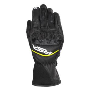 Motociklininko pirštinės RSA Airvent 2 juoda-balta-fluo geltona