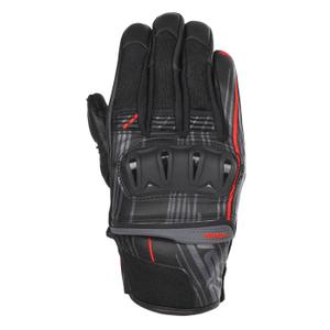 RSA Sprint motociklininko pirštinės juodos ir raudonos spalvos