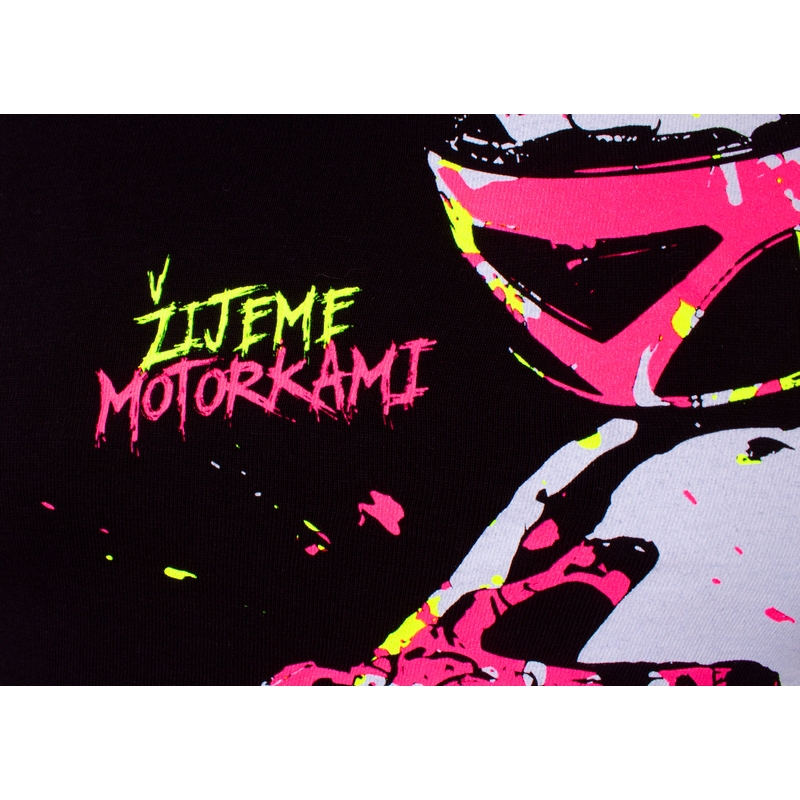 Vaikiški mergaitiški marškinėliai MotoZem - Mes gyvename su motociklais