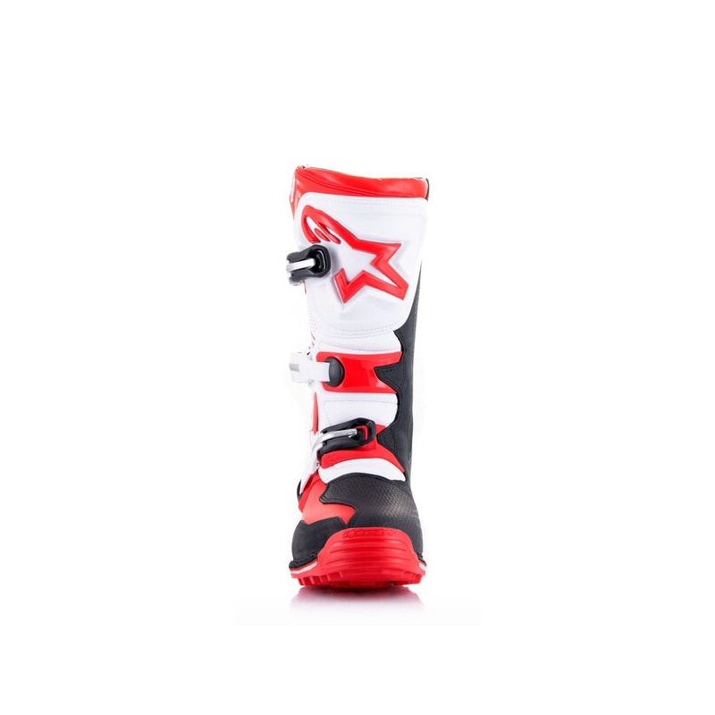 Alpinestars Tech Trial motociklininko batai baltai-raudonai-juodai