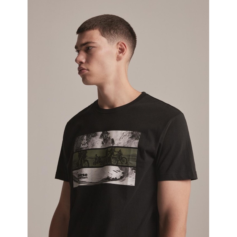 Marškinėliai DAKAR DKR Photo black