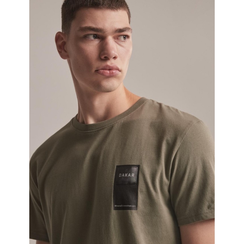 Marškinėliai DAKAR DKR Patch khaki