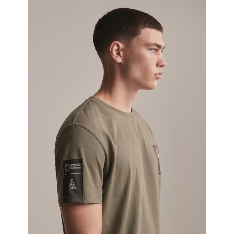 Marškinėliai DAKAR DKR Patch khaki