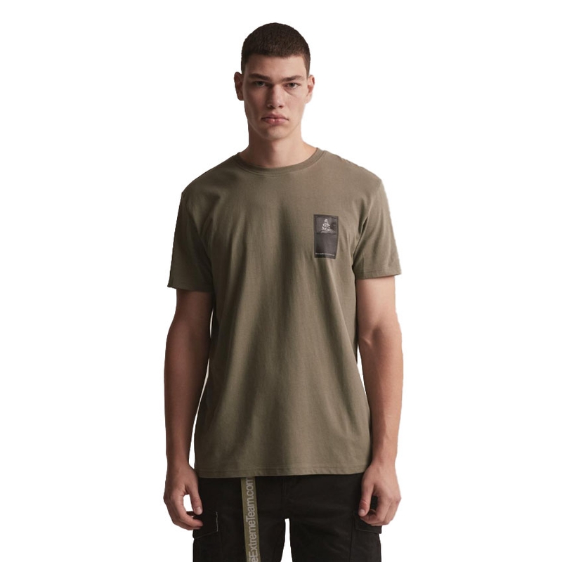Marškinėliai DAKAR DKR Patch khaki