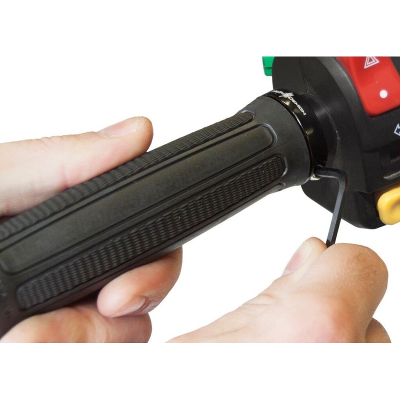 Šildomos rankenos SYMTEC ATV Clamp On High/Low RR juodos spalvos