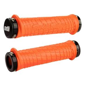 Rankenos ODI TROY LEE DESIGNS SIGNATURE ATV LOCK-ON oranžinės-juodos spalvos