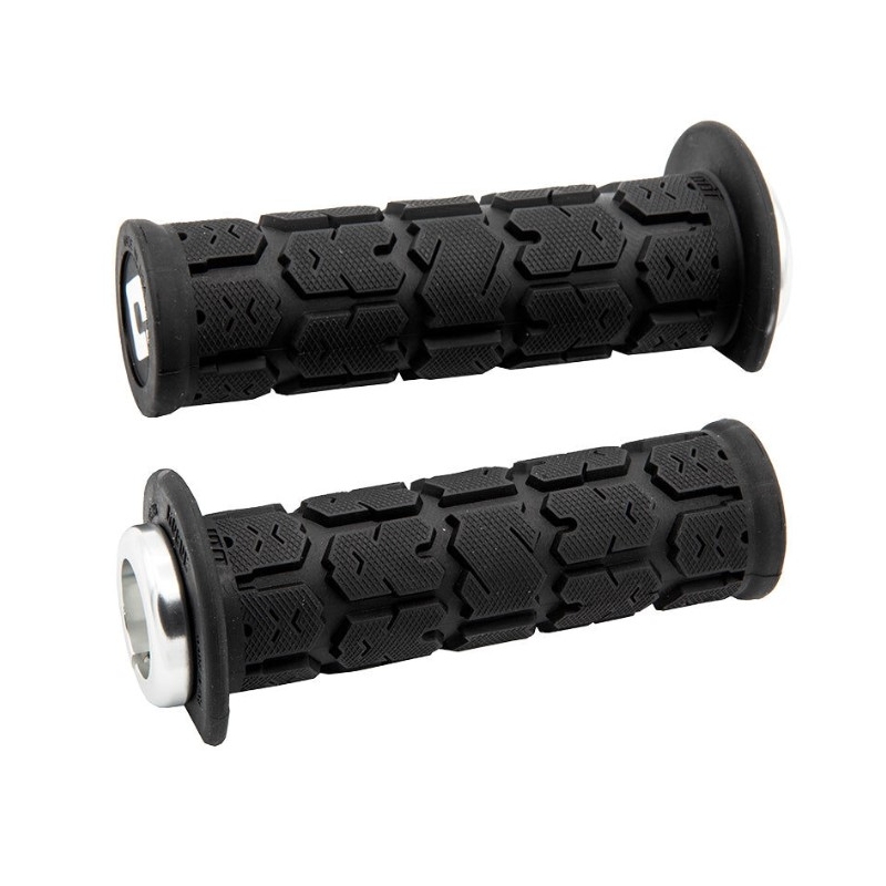 Rankenos ODI ROGUE ATV LOCK-ON V2.1 125mm juoda-sidabrinė