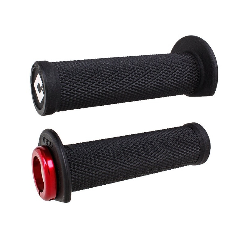 Rankenos ODI RUFFIAN ATV LOCK-ON V2.1 125mm juoda-raudona