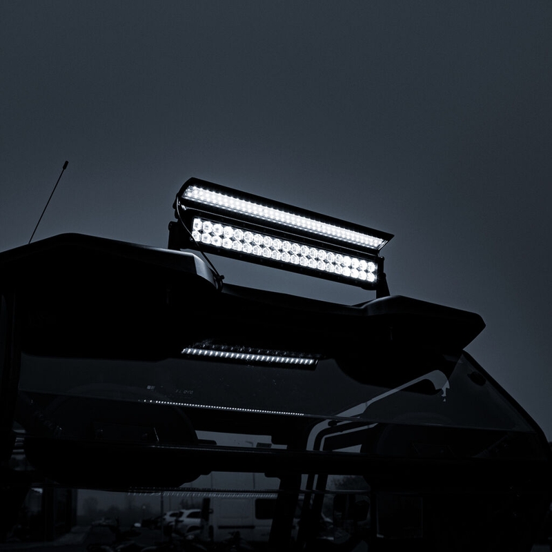 LED šviesos rampa su dangteliu SHARK LED LIGHT BAR 21,5", 6D SU LED DANGTELIU, 120W