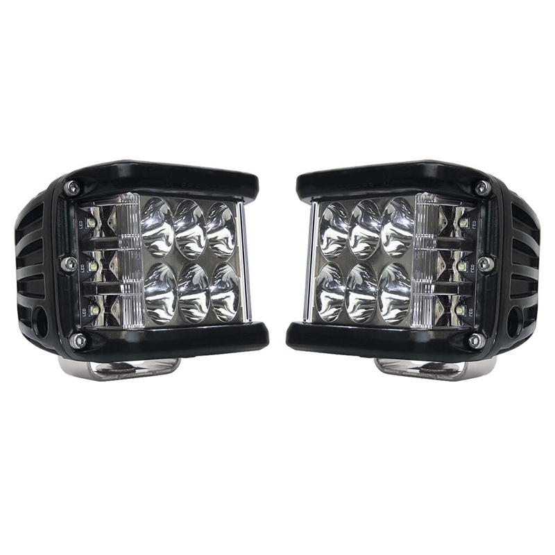 LED žibintai keturračiams motociklams SHARK LED SINGLE SIDE SHOOTER, CREE LED, 45W SET