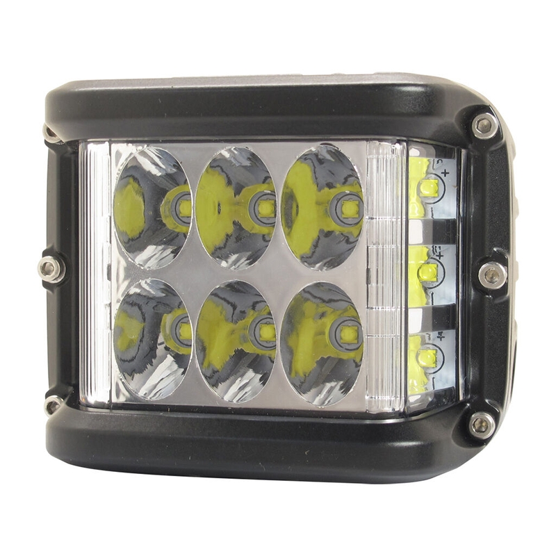 LED žibintai keturračiams motociklams SHARK LED SINGLE SIDE SHOOTER, CREE LED, 45W SET