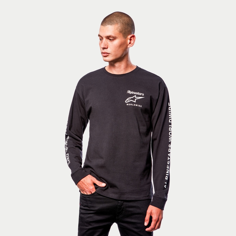 Triko Alpinestars Authenticated Tee černo-bílé