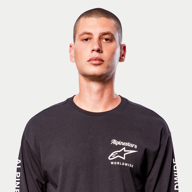 Triko Alpinestars Authenticated Tee černo-bílé