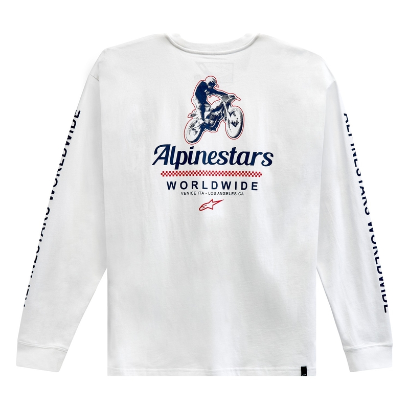 "Alpinestars Authenticated Tee" triko balta ir juoda