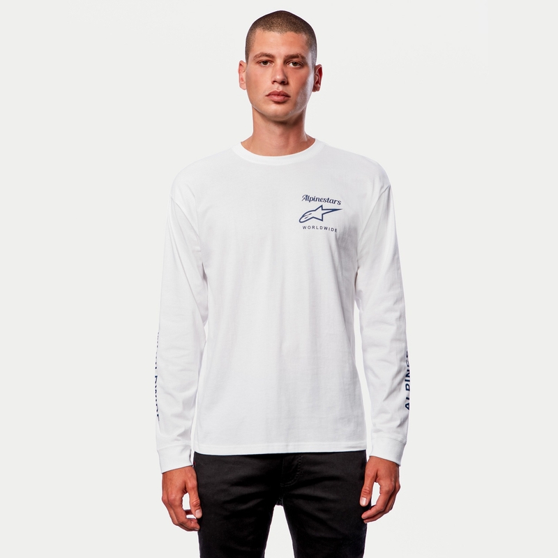 "Alpinestars Authenticated Tee" triko balta ir juoda