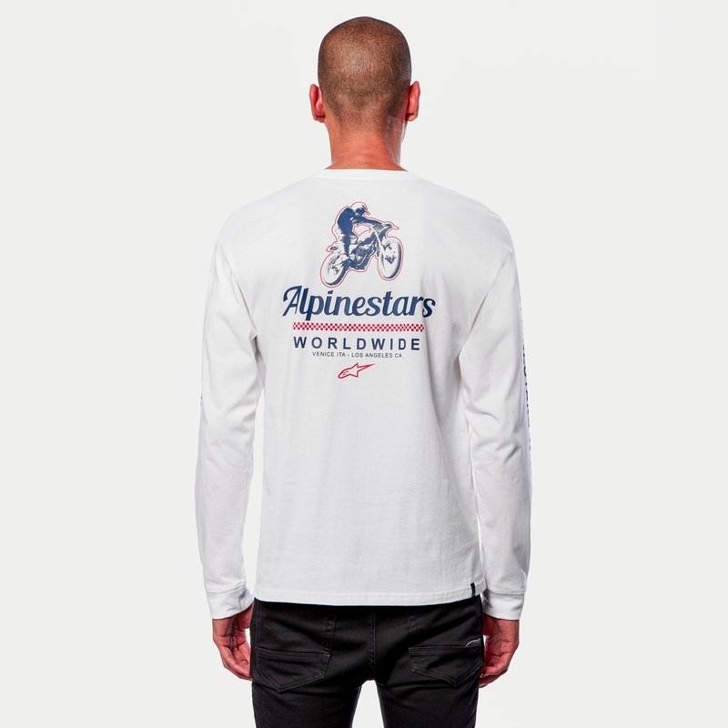 "Alpinestars Authenticated Tee" triko balta ir juoda