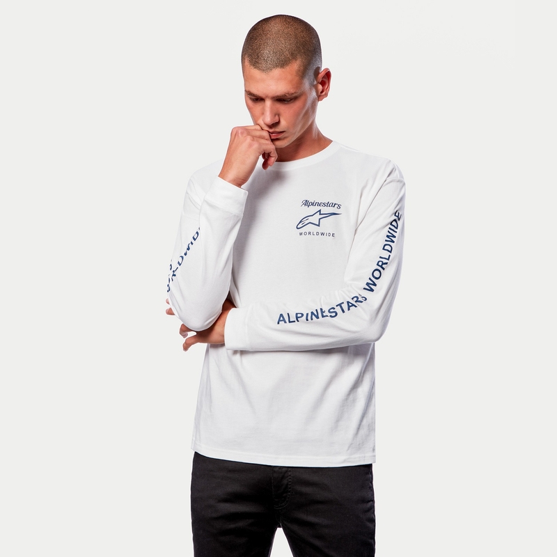 "Alpinestars Authenticated Tee" triko balta ir juoda