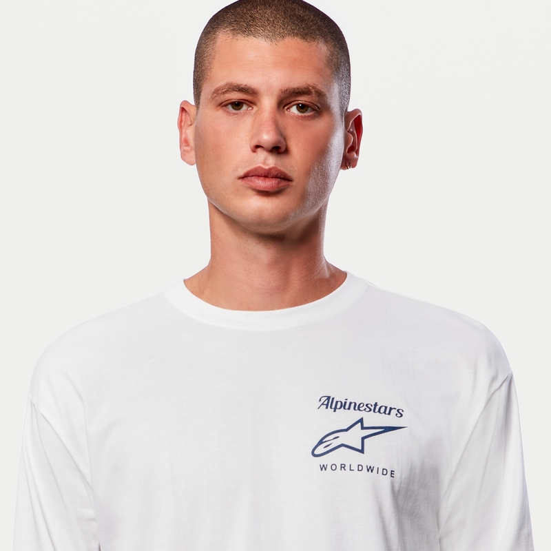 "Alpinestars Authenticated Tee" triko balta ir juoda