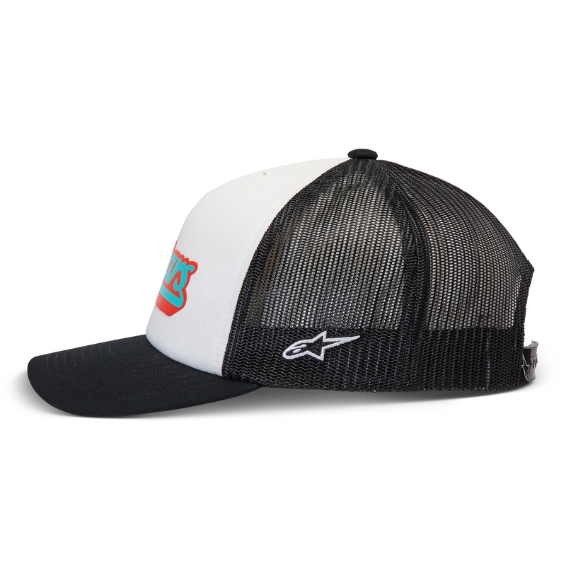 Alpinestars Delivery Trucker kepurė balta ir juoda
