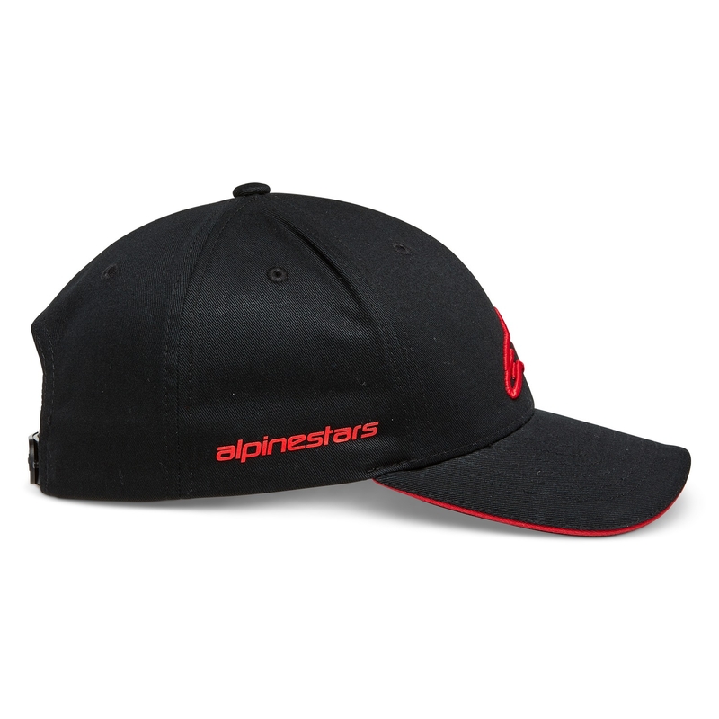 Alpinestars Rostrum kepurė juoda ir raudona