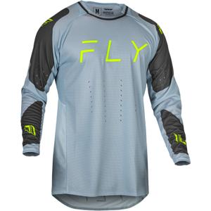Motokroso marškinėliai FLY Racing Evolution DST pilkai-juoda-fluo žalia išpardavimas