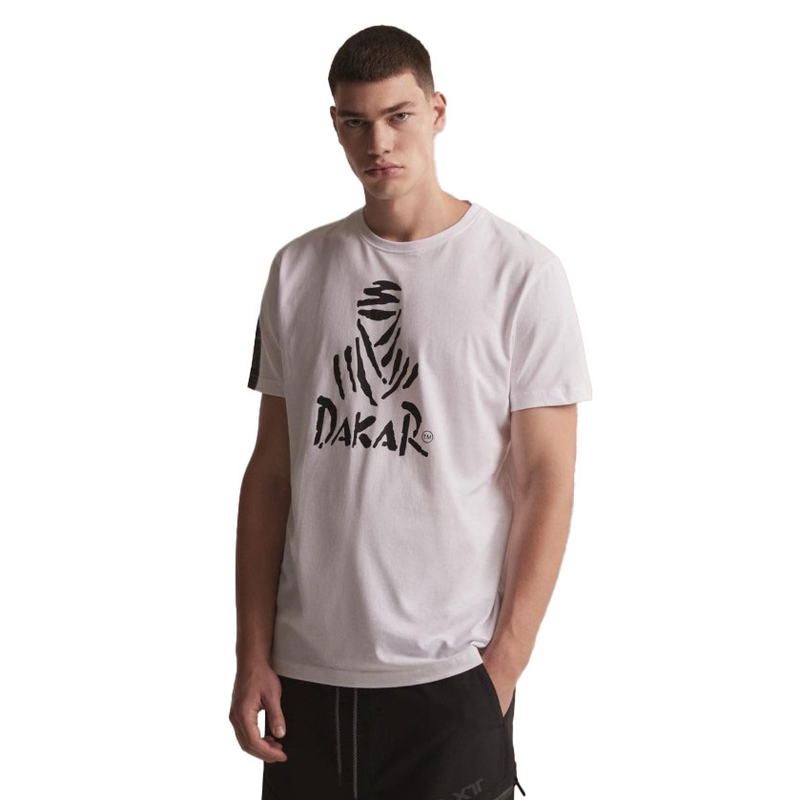 Marškinėliai DAKAR DKR Logo 123 white išpardavimas