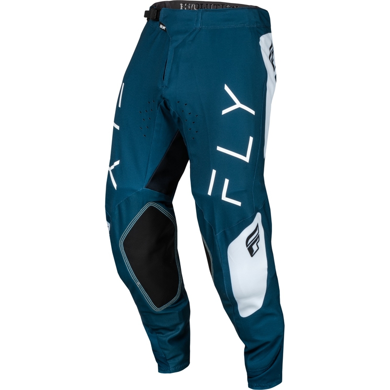 Motokroso kelnės FLY Racing Evolution DST mėlyna ir balta