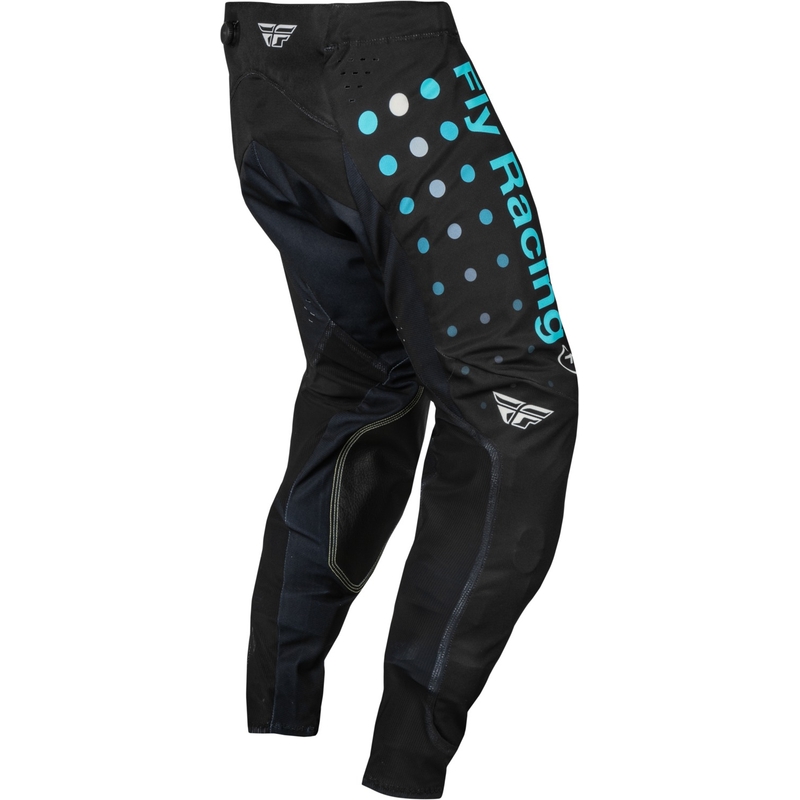 Motokroso kelnės FLY Racing Evolution DST juodos ir mėlynos spalvos