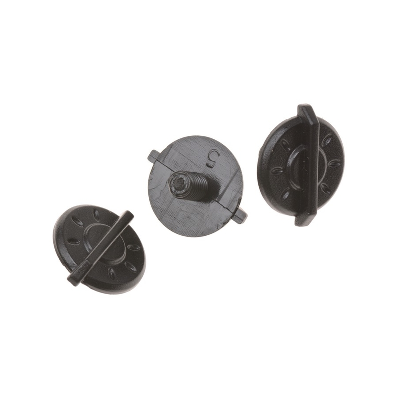 "Cassida Cross Cup" šalmo viziro varžtų rinkinys juodas