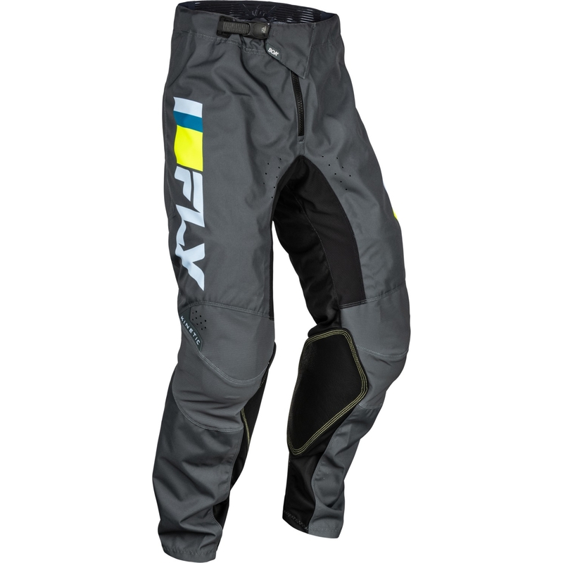Motokroso kelnės FLY Racing Kinetic Prix grey-fluo yellow