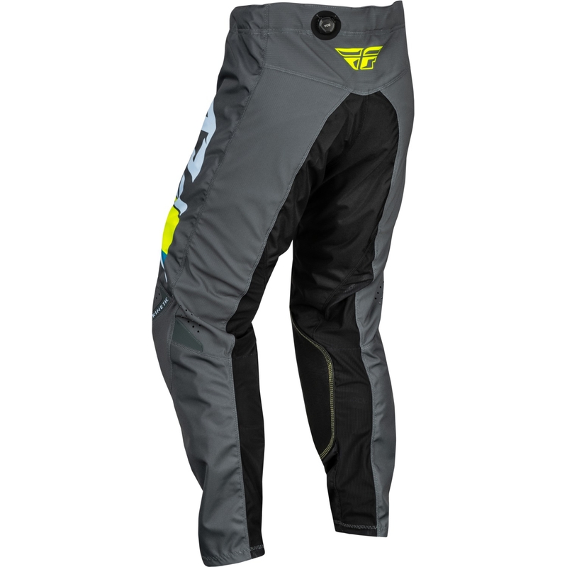 Motokroso kelnės FLY Racing Kinetic Prix grey-fluo yellow