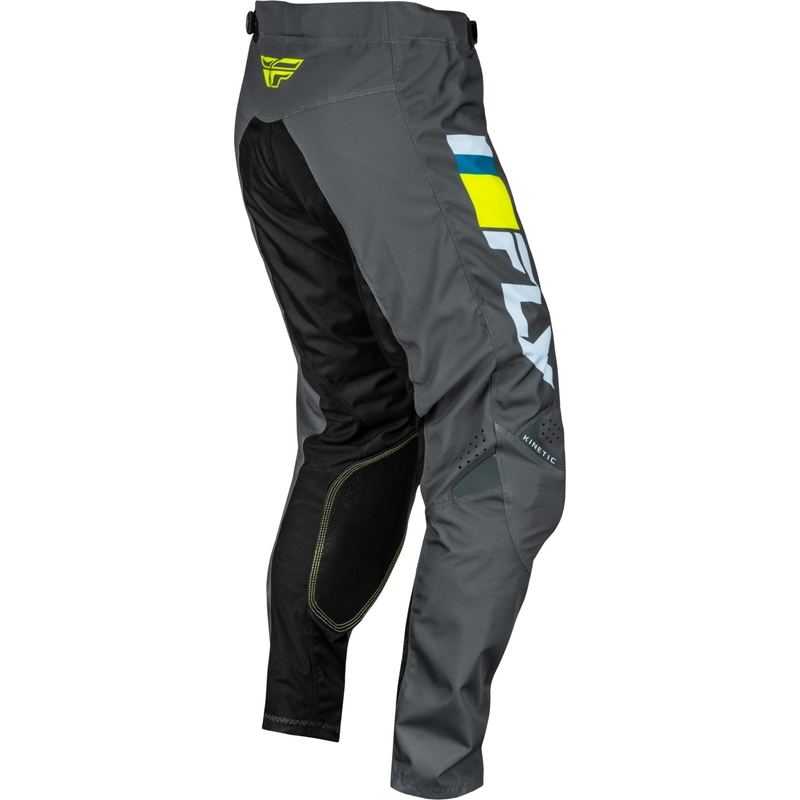 Motokroso kelnės FLY Racing Kinetic Prix grey-fluo yellow