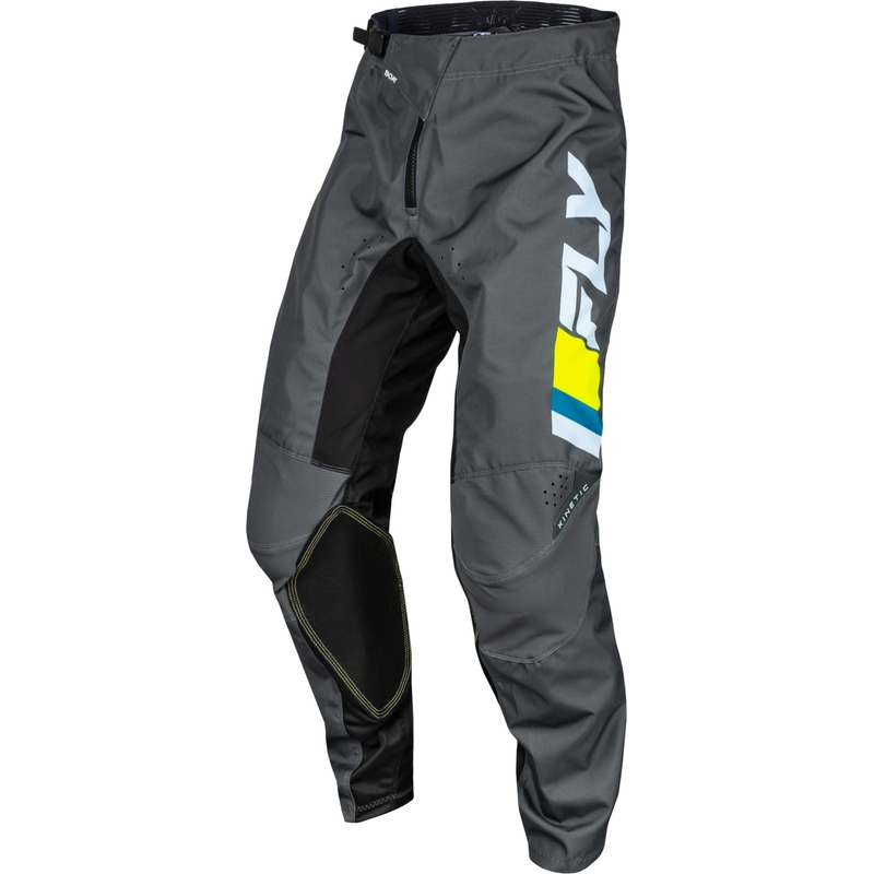 Motokroso kelnės FLY Racing Kinetic Prix grey-fluo yellow