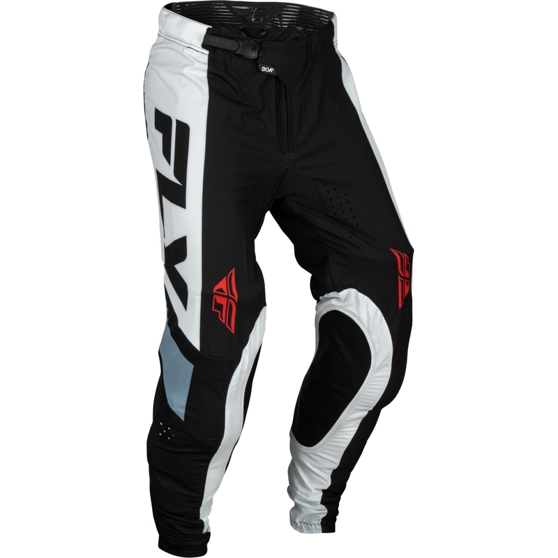 Motokroso kelnės FLY Racing Lite black-white-grey