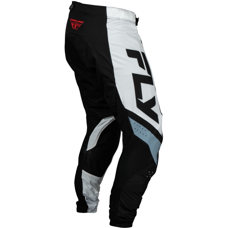 Motokroso kelnės FLY Racing Lite black-white-grey