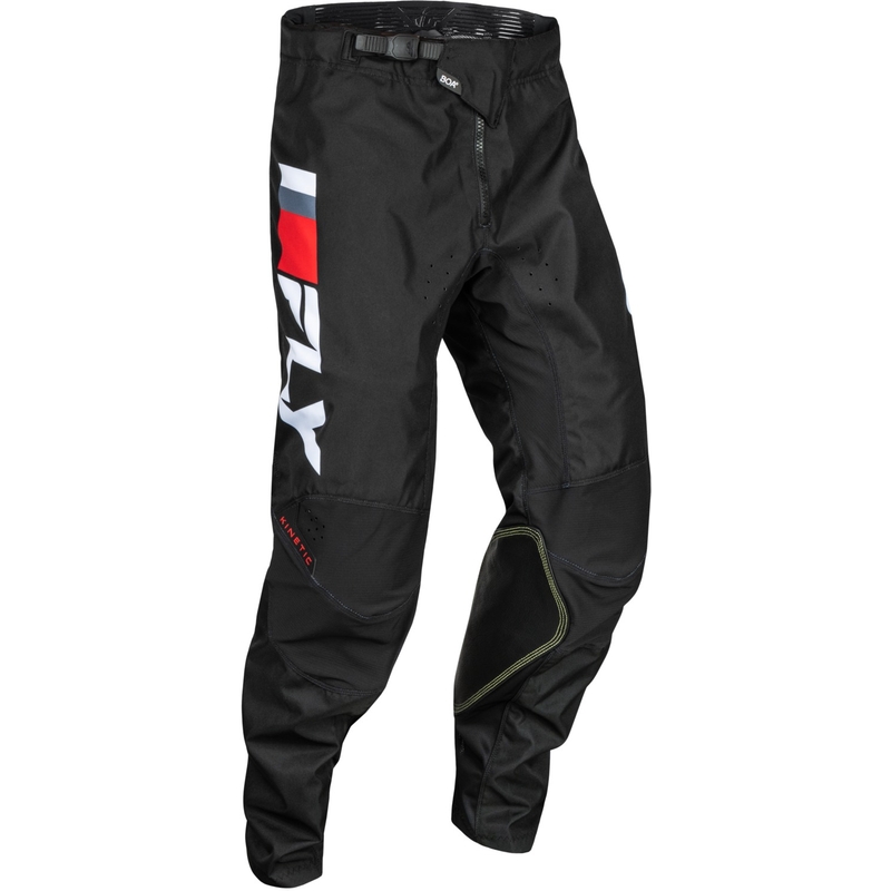 Motokroso kelnės FLY Racing Kinetic Prix red-grey-white