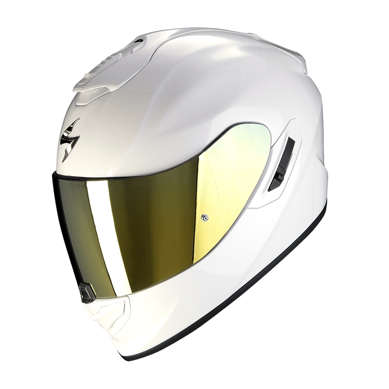 Integruotas motociklininko šalmas Scorpion EXO-1400 EVO II Air Solid pearl white išpardavimas