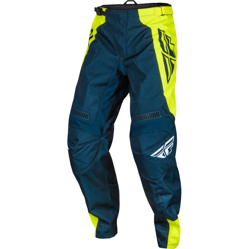 Motokrosové kalhoty FLY Racing F-16 2024 modro-fluo žluto-bílé