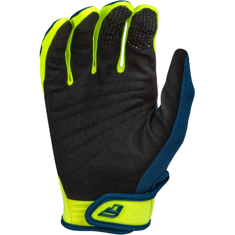 Motokrosové rukavice FLY Racing F-16 2024 modro-fluo žluto-bílé