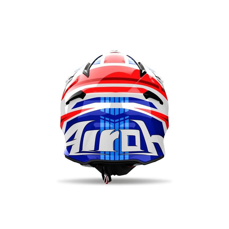 Motokroso šalmas Airoh Aviator Ace 2 Proud blue-red glossy