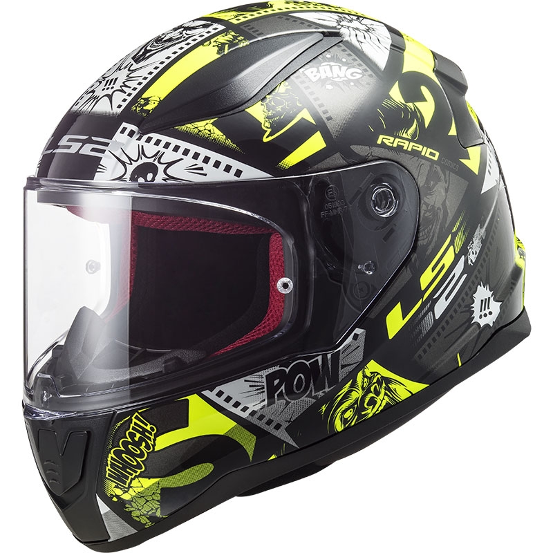 Dětská integrální přilba LS2 FF353 Rapid Vignette černo-žlutá