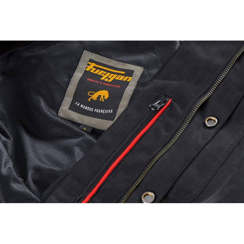 Furygan Marlon X Kevlar motociklo marškinėliai juodi
